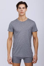 Men T-shirt - Grey Melange